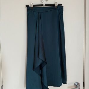 Zara Asymmetrical Dark Teal Skirt